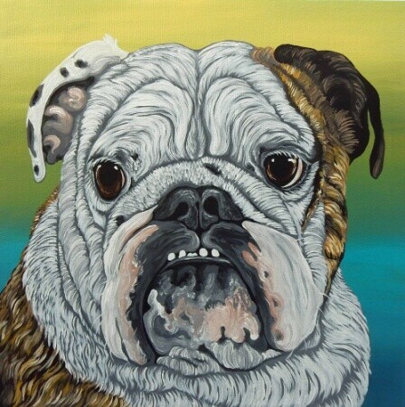 Portrait of a Bulldog